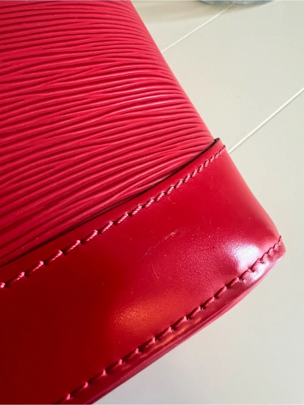 Louis Vuitton Red Epi Lockit PM